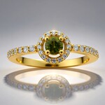 Anello in argento con Idocrasio