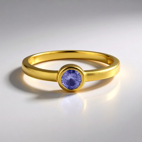 Anello in argento con Tanzanite