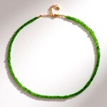 Collana in argento con Diopside Russo