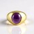 Anello da uomo in argento con Ametista Zambiana