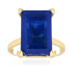 Blauer Quarz-Silberring