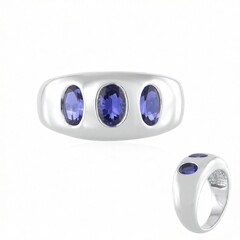 Anello in argento con Tanzanite