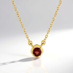 Collana in argento con Granato Mozambico (de Melo)