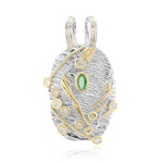 Zilveren hanger met een Tanzania Tsavoriet (MONOSONO COLLECTION)