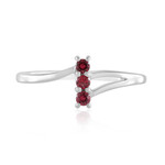 Anillo en plata con Espinela roja noble