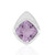 Ciondolo in argento con Ametista Rose de France (MONOSONO COLLECTION)