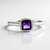 Anello in argento con Ametista Siberiana