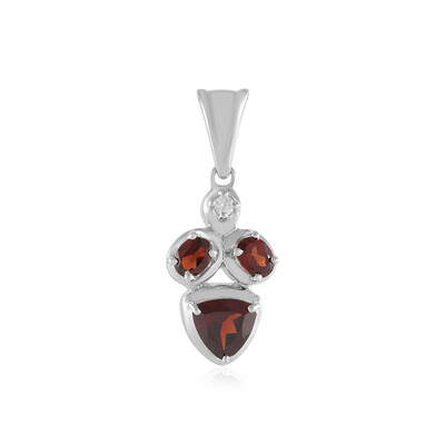 Pendentif en argent et Grenat du Mozambique
