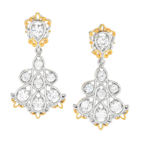 Zirkon-Silberohrringe (Gems en Vogue)