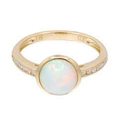 Bague en or et Opale Welo AAA (CIRARI)