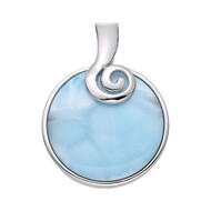Larimar-Silberanhänger