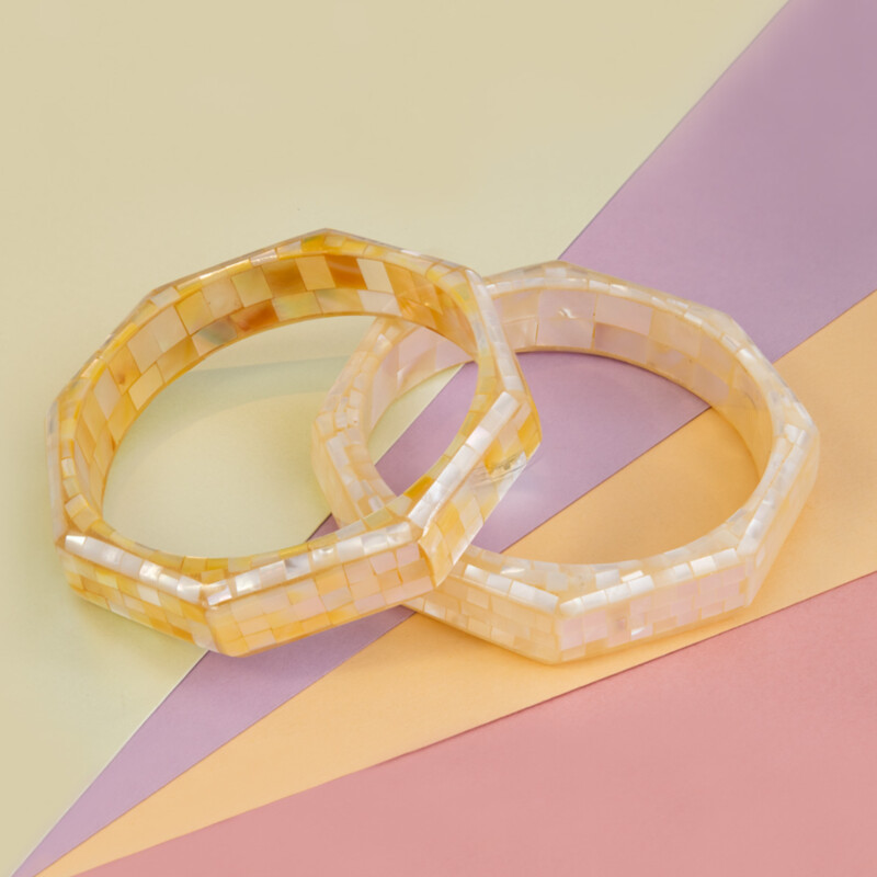 Mother of Pearl Mosaic other Bangle (Dallas Prince Designs)