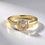 Anello in oro con Diamante Champagne I2