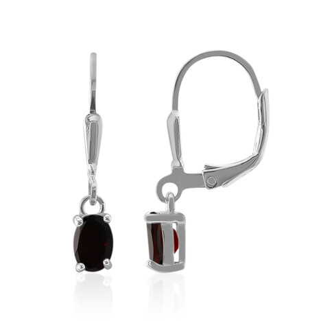 Pendientes en plata con Granate