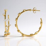 Boucles d'oreilles en argent et Zircon