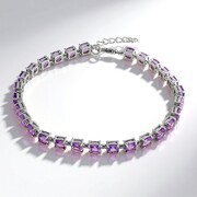 Bracciale in argento con Ametista
