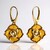 Orecchini in argento con Ambra Baltica Cognac (dagen)