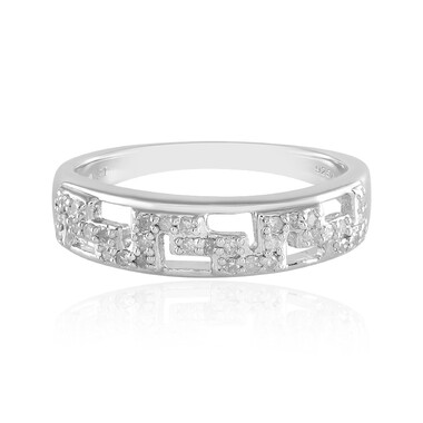I2 (I) Diamant-Silberring