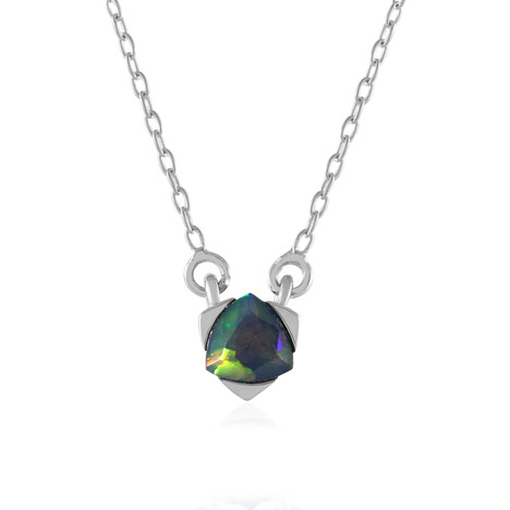 Mezezo Opal Silver Necklace