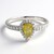 Anello placcato in platino con Tormalina Cuprian
