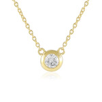 Collana in argento con Diamante I2 (H)