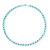 Himmelblauer Quarz-Silberhalskette