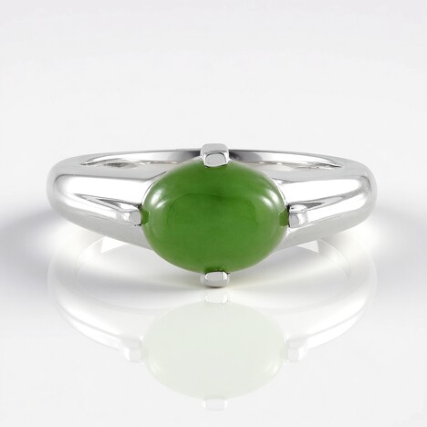 Bague en argent et Jade du Canada