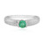 Anillo en plata con Esmeralda de Colombia (de Melo Essence)