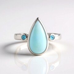 Anello in argento con Larimar
