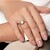 Zilveren ring met een zirkoon (Adela Silber)