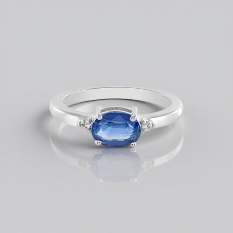 Anello in argento con Cianite