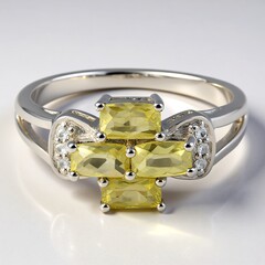 Anello in argento con Apatite Xia