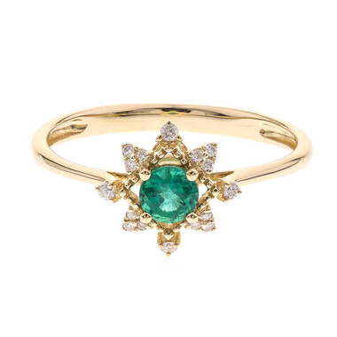 AAA-Sambia-Smaragd-Goldring