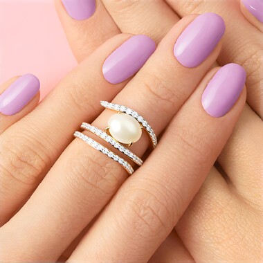 Anello in argento con Opale Bianco