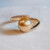 Anillo en oro con Perla Freshwater dorada (CIRARI)