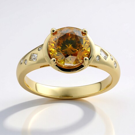 Anello in oro con Sfalerite (CIRARI)