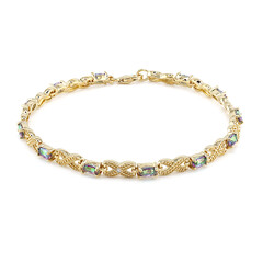 Mystik-Quarz-Silberarmband