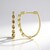 Orecchini in oro con Diamante Champagne SI1