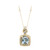 Collana in oro con Acquamarina Brasiliana AAA (CIRARI)