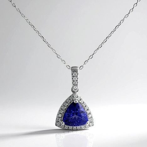 Collana in oro con Tanzanite AAA (CIRARI)
