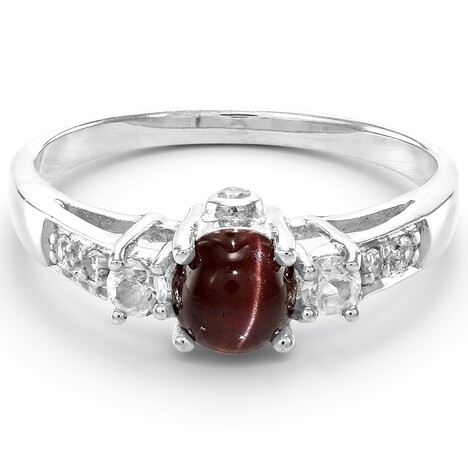 Anello in argento con Scapolite Occhio di Gatto