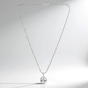 Collar en plata con Topacio blanco