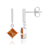 Boucles d'oreilles en argent et Topaze Tepetate