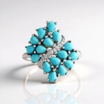 Bague en argent et Turquoise Sleeping Beauty (Faszination Türkis)