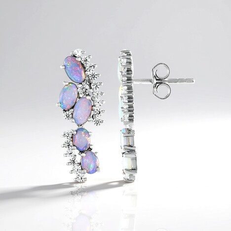 Orecchini in argento con Opale Australiano