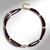 Collana in argento con Perla d'Acqua Dolce Bianca (Riya)
