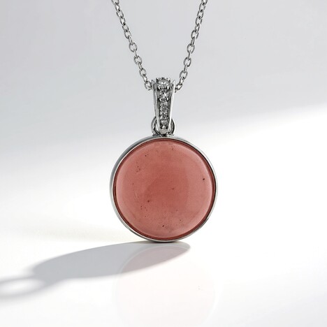 Collana in argento con Quarzo Guava
