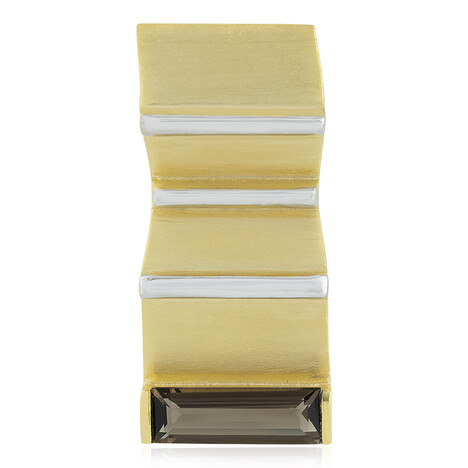 Ciondolo placcato in oro con Quarzo Fumè (MONOSONO COLLECTION)