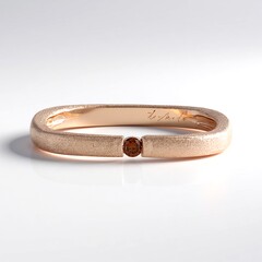 Anello in argento con Diamante Rosso I2 (de Melo)