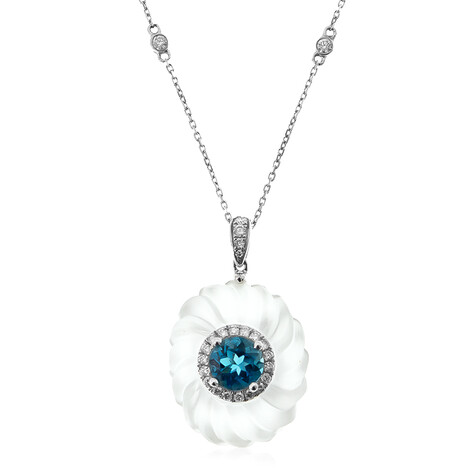 Edelstein-Goldhalskette